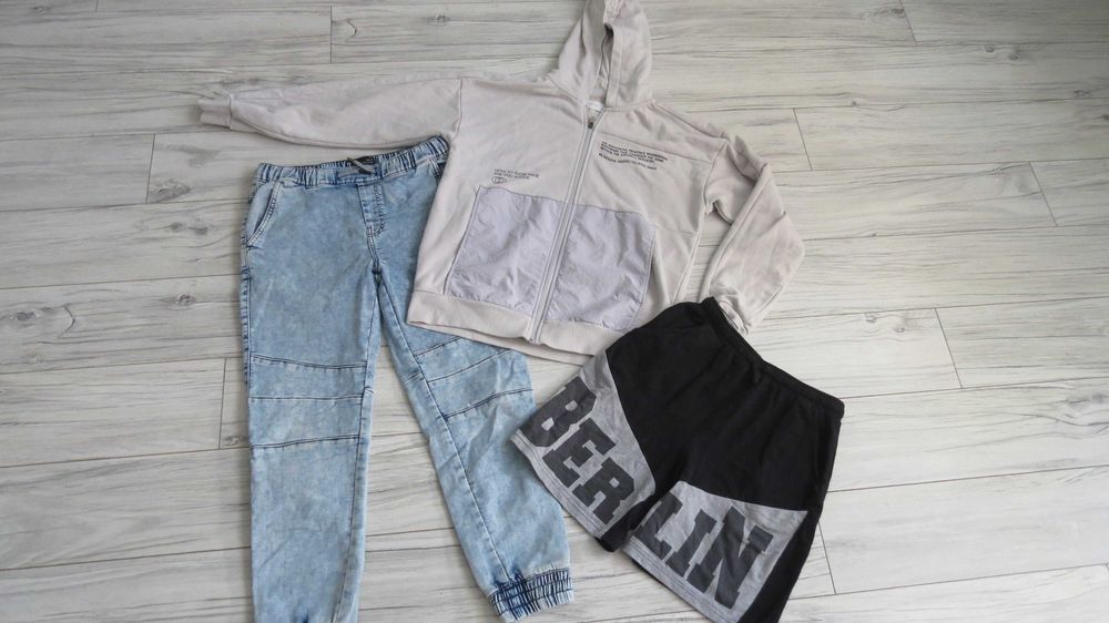 Paka dla chłopaka 164 bluzy spodnie jeansy