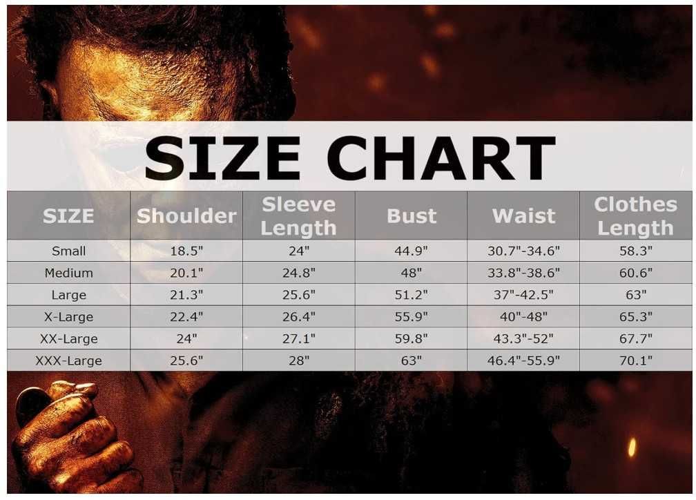 Kostium/przebranie Michael Myers 3-częściowy dla mężczyzn rozmiar XL