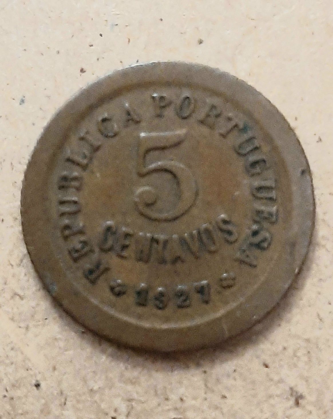 Moeda 5 centavos PT 1927