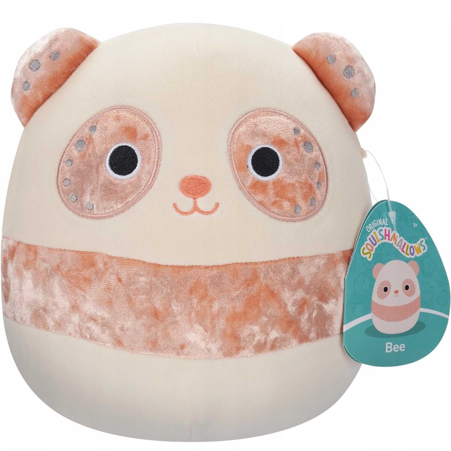Squishmallows Miękka Maskotka Plusz Pluszak Velvet Miś Panda Bee 30cm