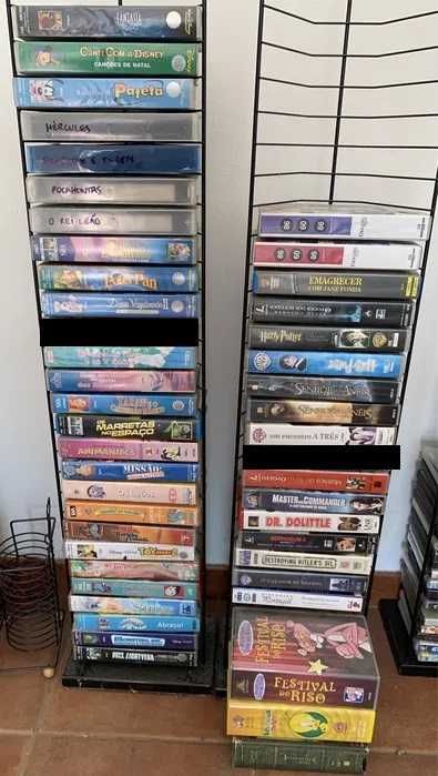 Coleção de 45 filmes VHS (português)
