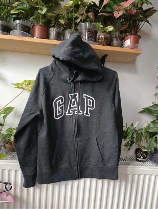 Bluza rozpinana z kapturem gap szara 38 M