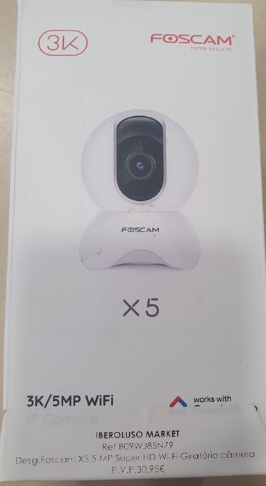 Câmera giratoria de segurança X5 5 MP super HD  WI-FI-FOSCAMN