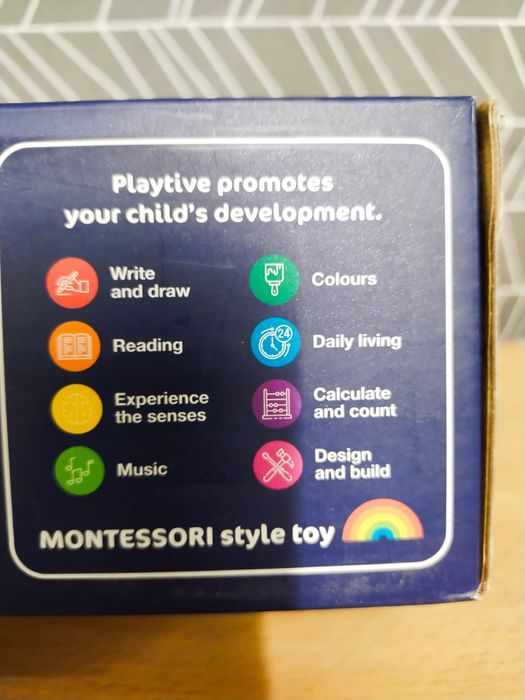 Drewniane klocki Play Tive Montessori