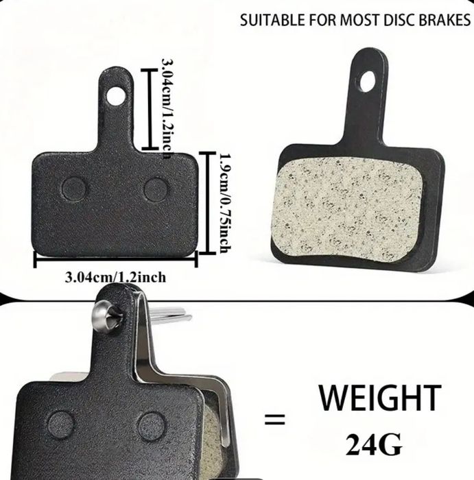 4 pares de Pastilhas de Travão bicicleta