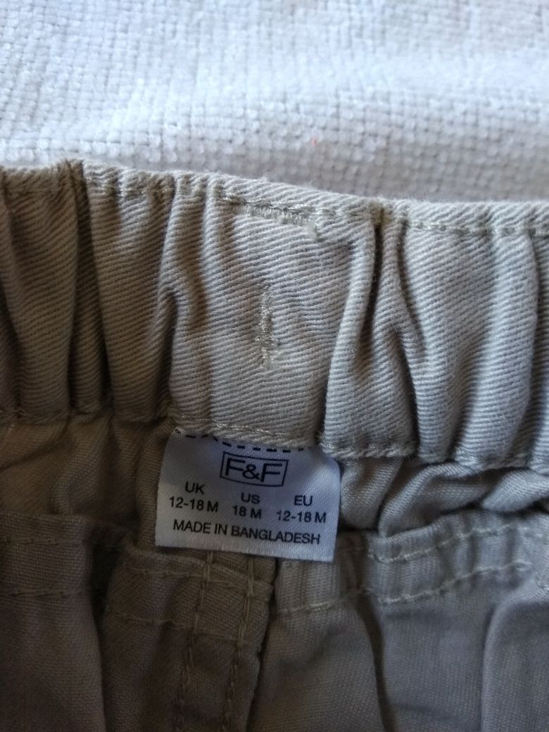 Spodenki szorty beżowe 86 F&F