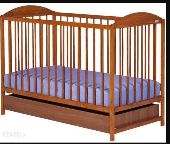 łóżeczko dziecięce 120x60 Kuba 2 teak+ szuflada wyprzedaż okazja