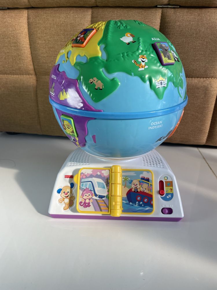 Interaktywny Globus Fisher-Price w idealnym stanie, edukacyjny prezent