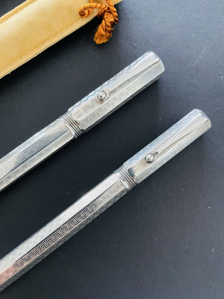 Caneta tinteiro+Rolerball “Montegrappa” Reminiscence-Prata 925