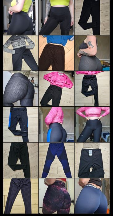 Nike pro nike чорные лосини gymshark puma високой nосадкой