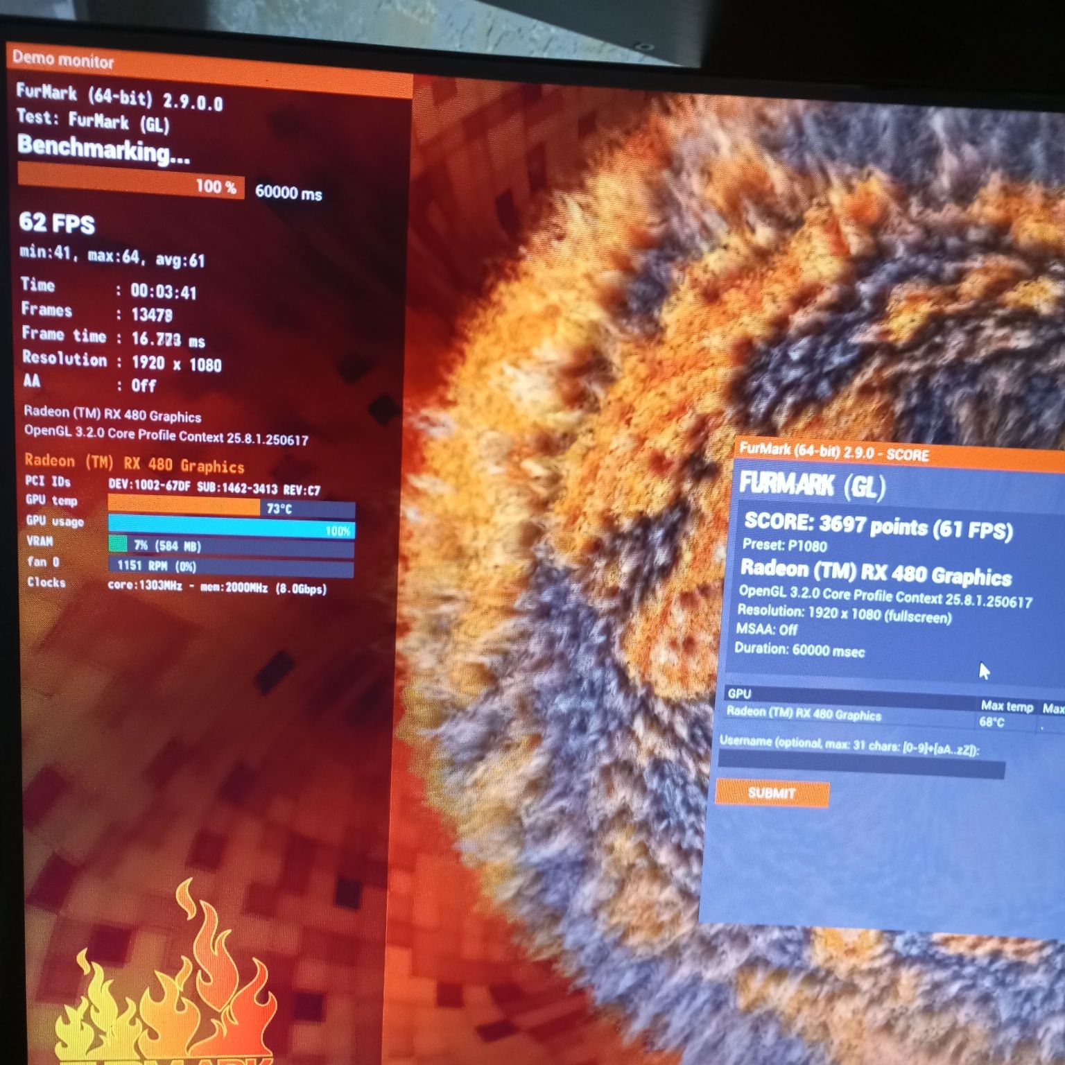 ПК Системный блок i3 10100f/rx480-8gb/ddr4-16gb/ssd240gb
