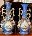 Porcelana biedermeier przedwojenne cox wiek motyw myśliwski