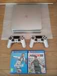 PS4 slim cinza software DESBLOQUEÁVEL, comando, FIFA ou NBA