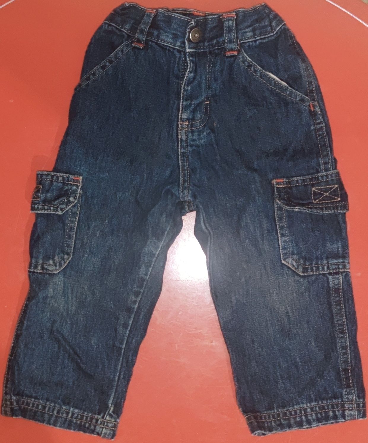 Джинсовый костюм(джинсы+куртка) 12-18мес.