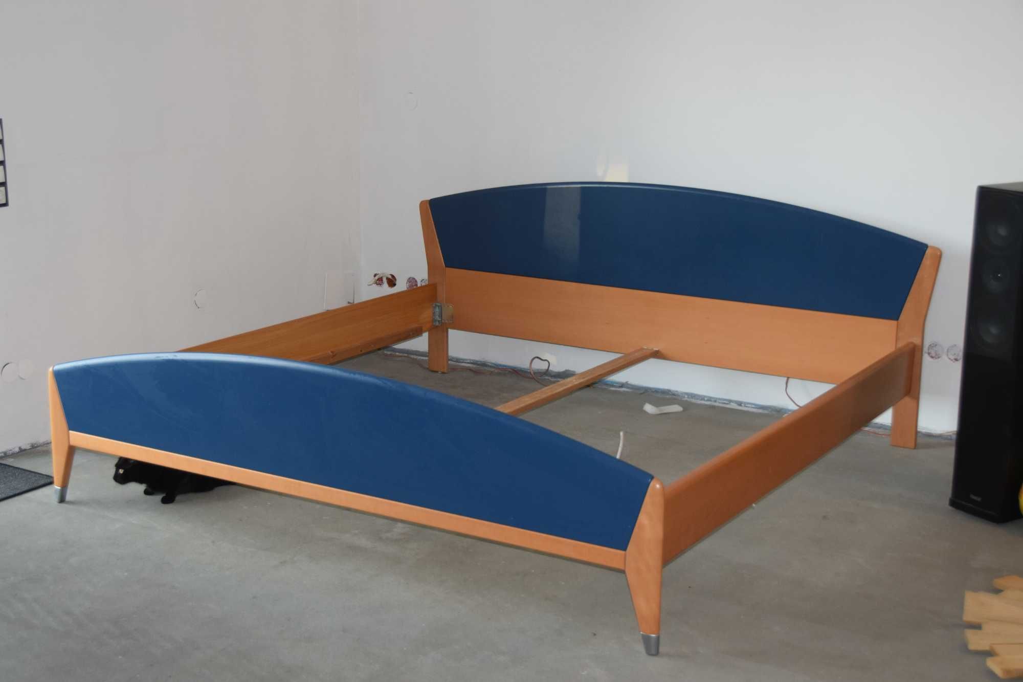 Design łóżko 2x2m. Lite drewno, Hulsta, Hülsta, UNIKAT, Loft.