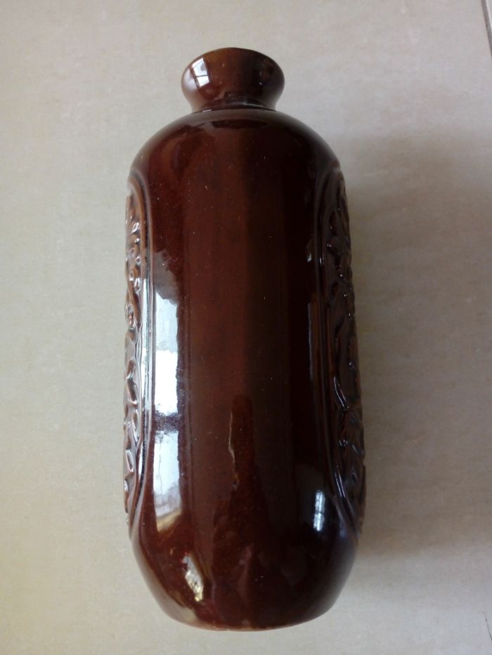 Wazon ceramiczny gliniany brązowy