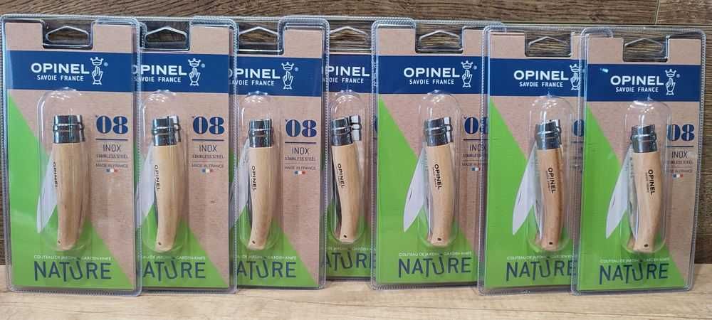 Садовый нож Opinel Jardin №8 Inox складной ручка дерево бук нержавейка