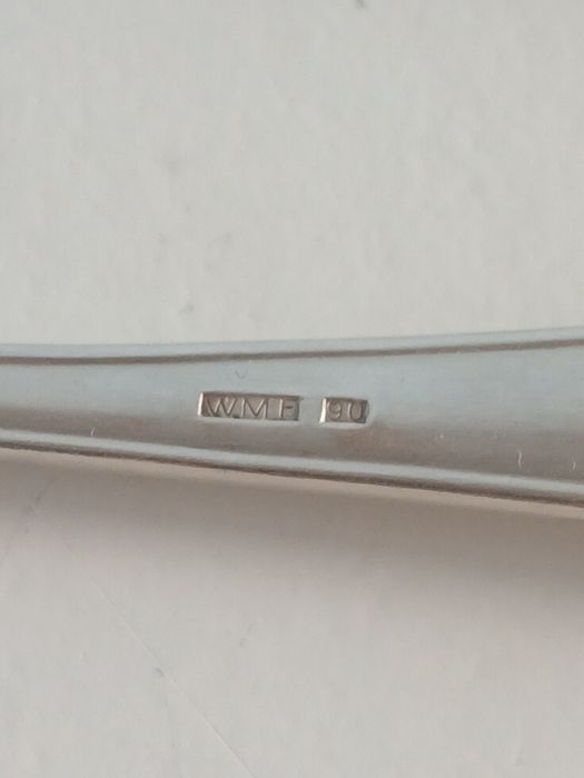 Srebrne sztućce niemieckie WMF 90, srebrne platery