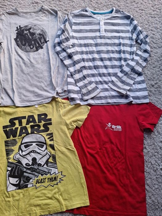 Zestaw koszulek dla chłopaka 140 lato star wars harry potter