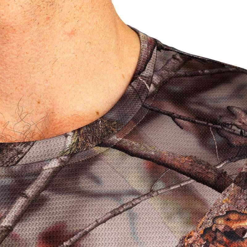 SOLOGNAC ACTIKAM 100 Koszulka Męska Myśliwska z Długim Rękawem CAMO #L