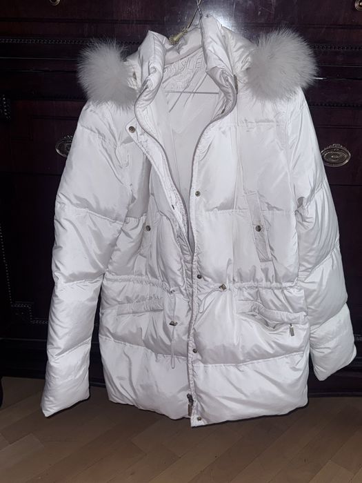 Дуже теплий пуховик з натуральним пухом та хутром