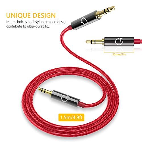 Kabel audio pozłacany jack 3,5mm długość 1.5M