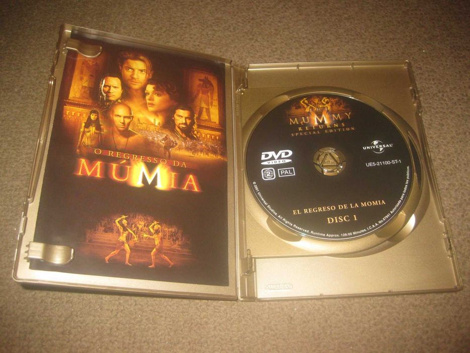 "O Regresso da Múmia" com Brendan Fraser/Edição Especial com 2 DVDs!