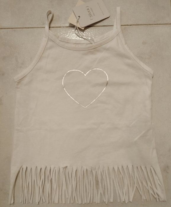 Top Branco Novo da Sfera - 6/7 anos