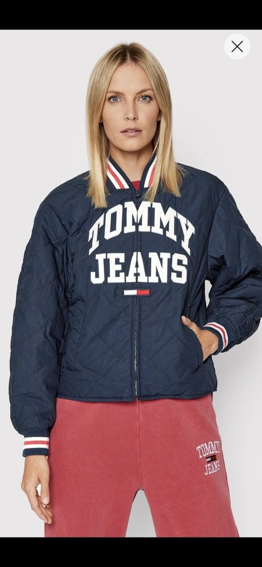 Bomberka kurtka College bejsbolówka Tommy Jeans nowa xs s pikowana