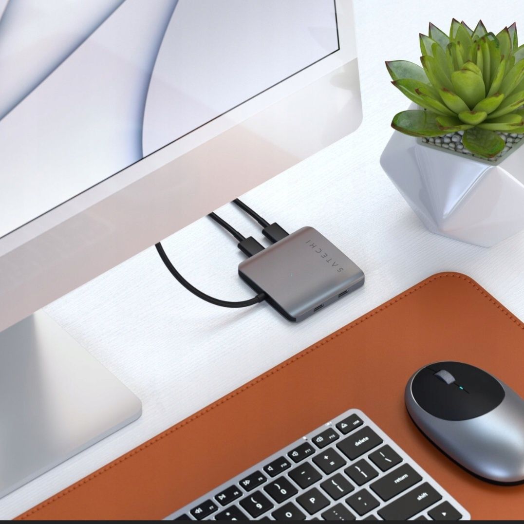 Satechi 4-Port USB-C Hub - Poczwórny Adapter 4w1