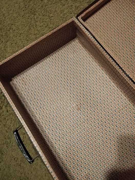 Walizka torba podróżna sprawna lata 50/60 PRL rekwizyt