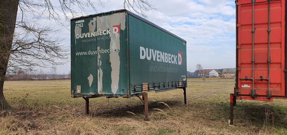 Zabudowa kontener BDF firanka, plandeka