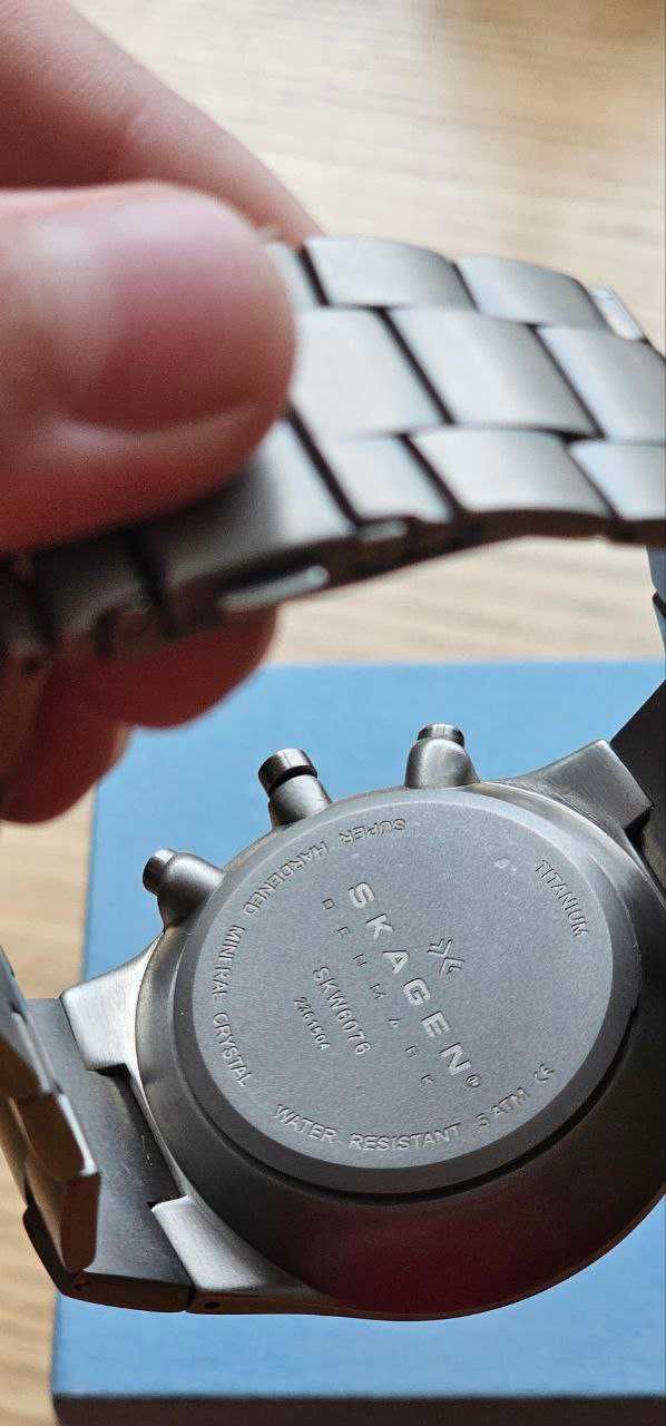 Титановые часы Skagen SKW6076 — идеал, полный комплект