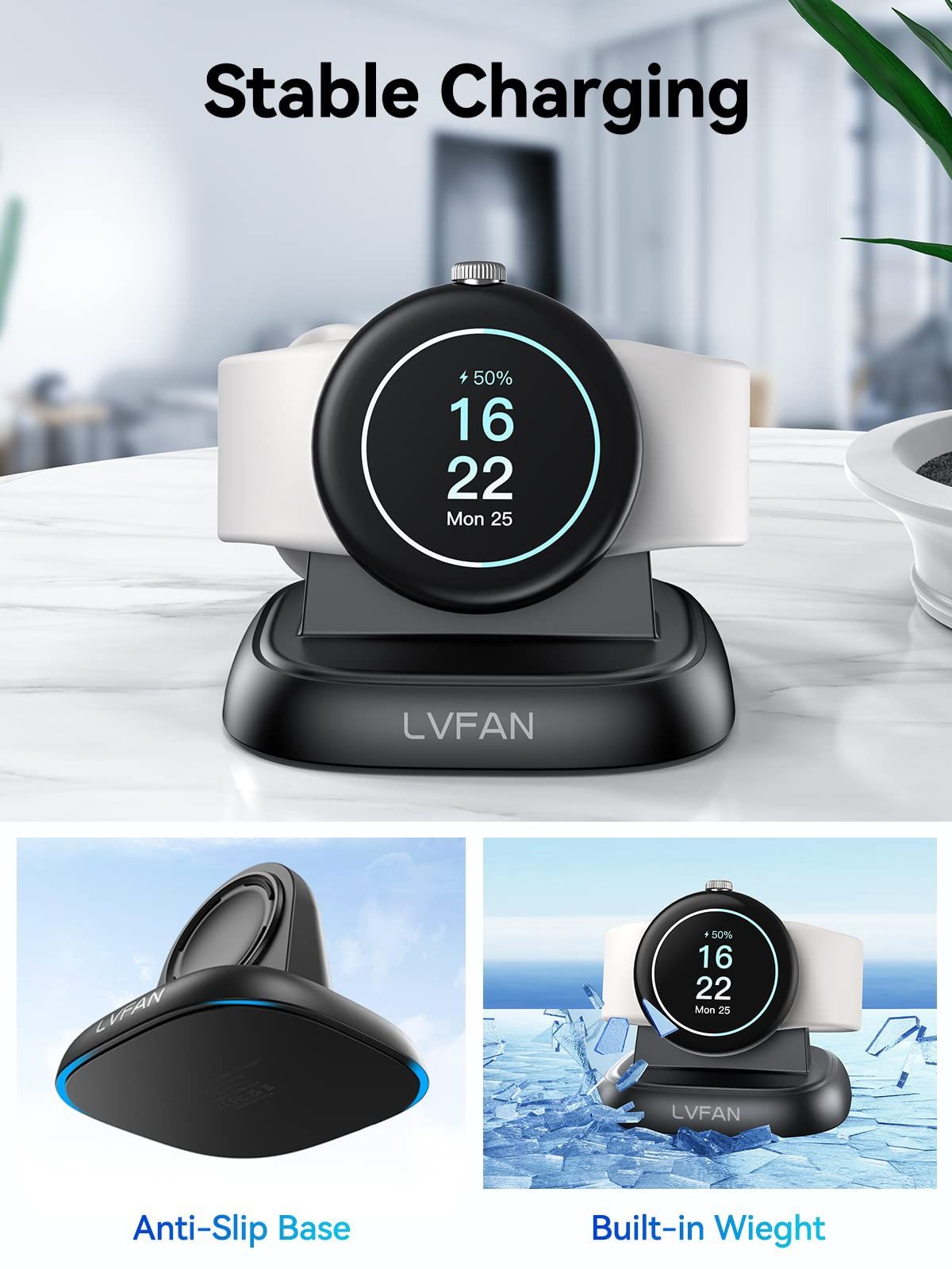 Зарядний пристрій LVFAN для Google Pixel Watch