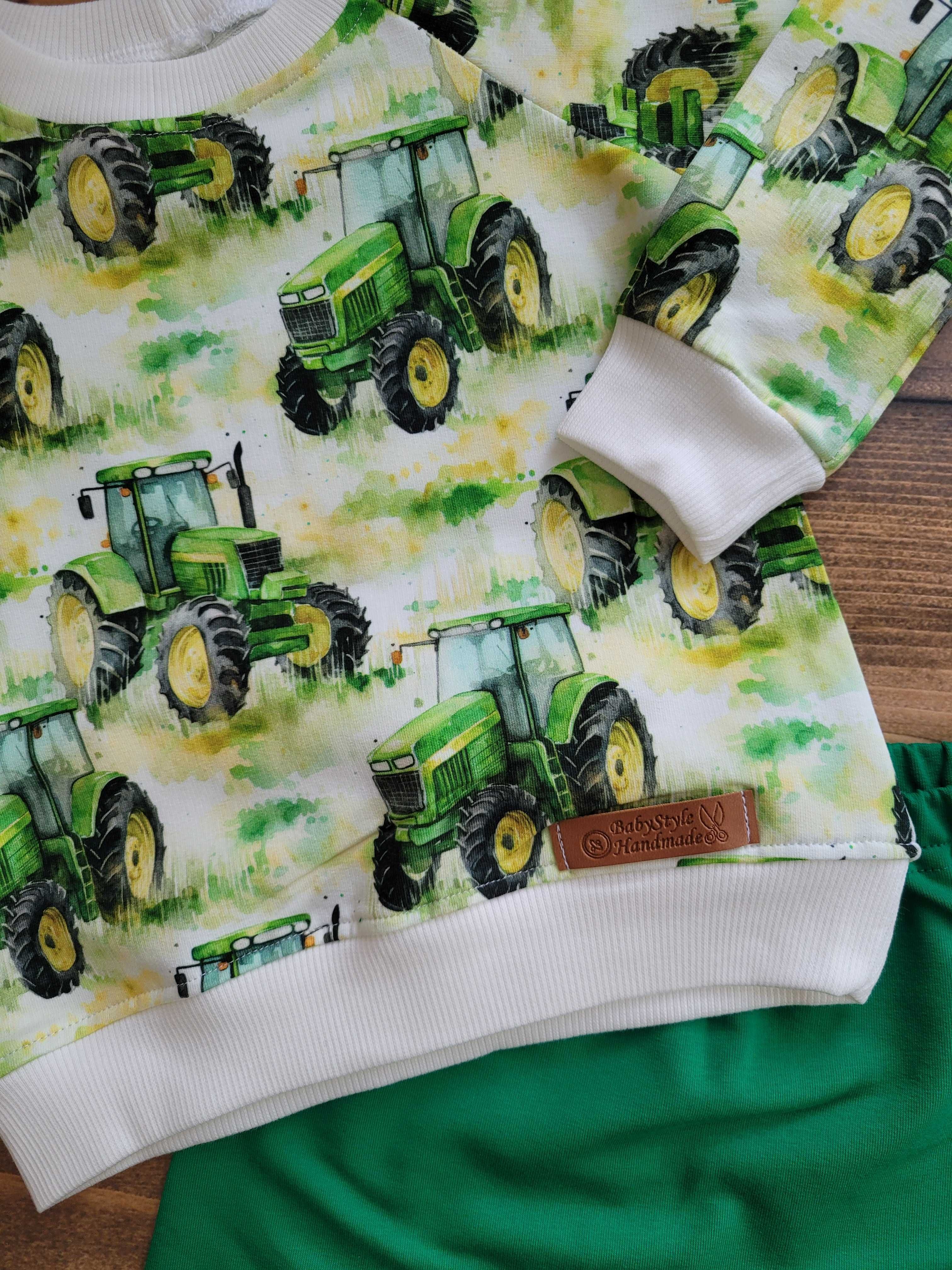 komplet dla chłopca bluza spodnie baggy traktory wieś john deere