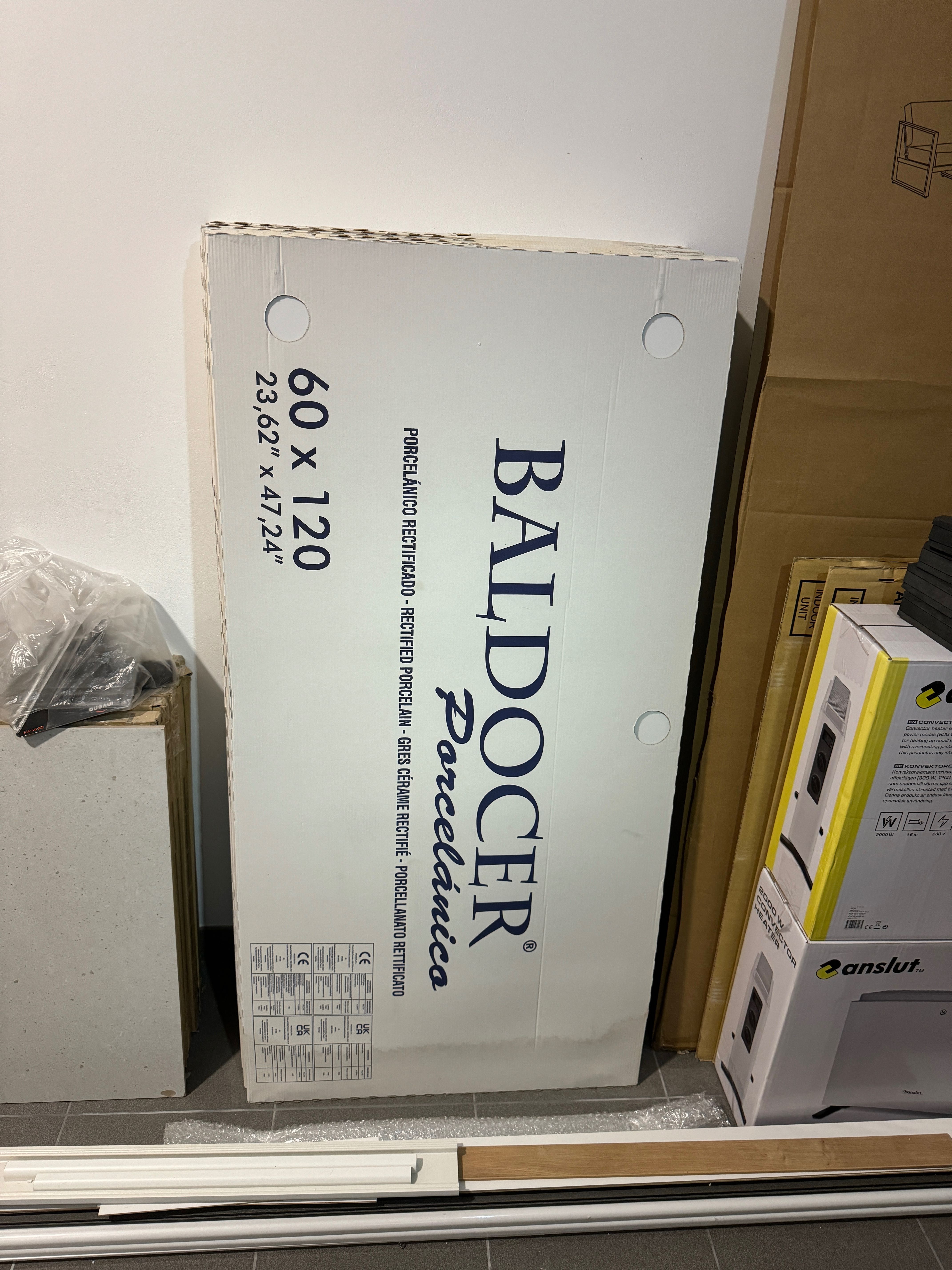 Gres Baldocer Blanco matte 60x120 7 opakowań +1 płytka