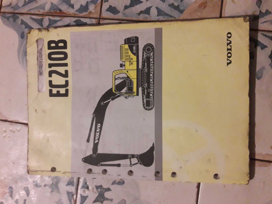 Koparka Volvo EC 210B- manual, instrukcja obsługi