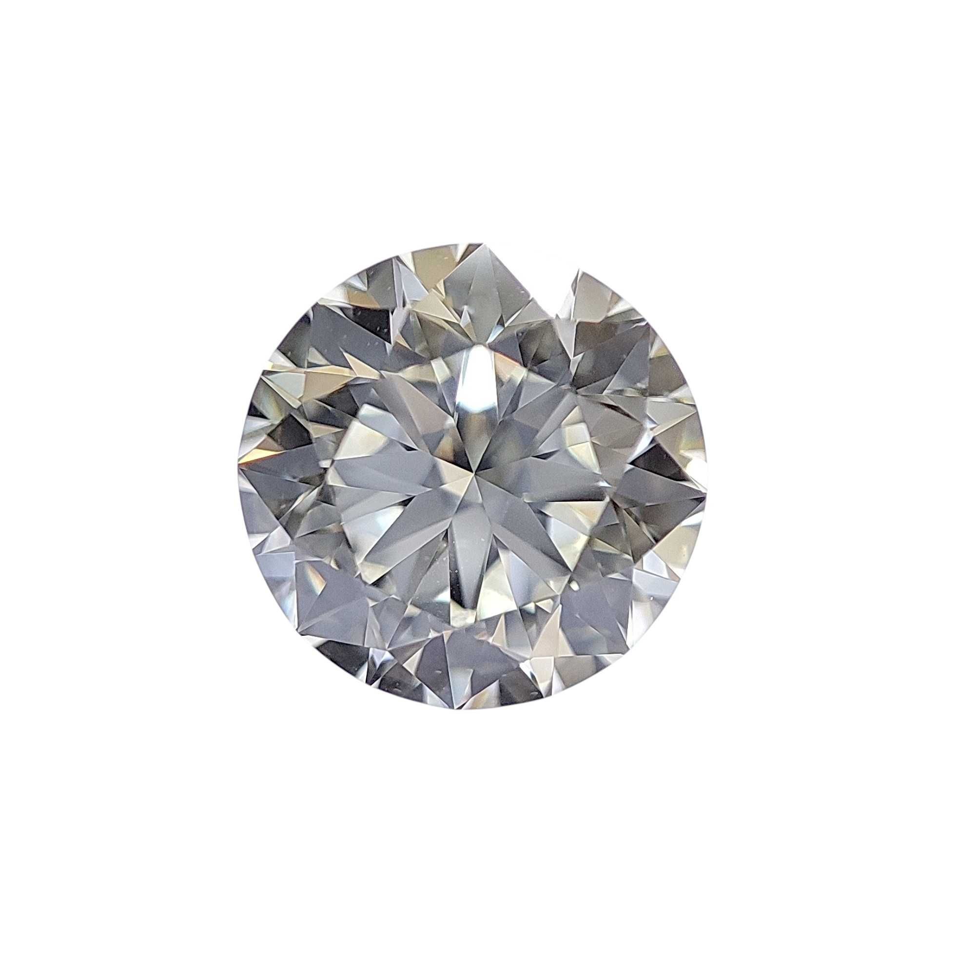 Diament naturalny, brylant 0.55ct H/IF 3xExcellent. Raport IGI.