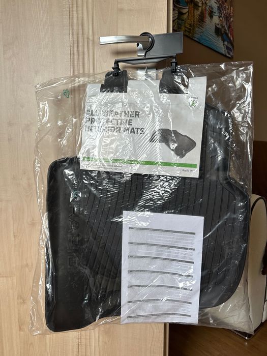 Оригінальні задні килимки в салон Skoda Rapid