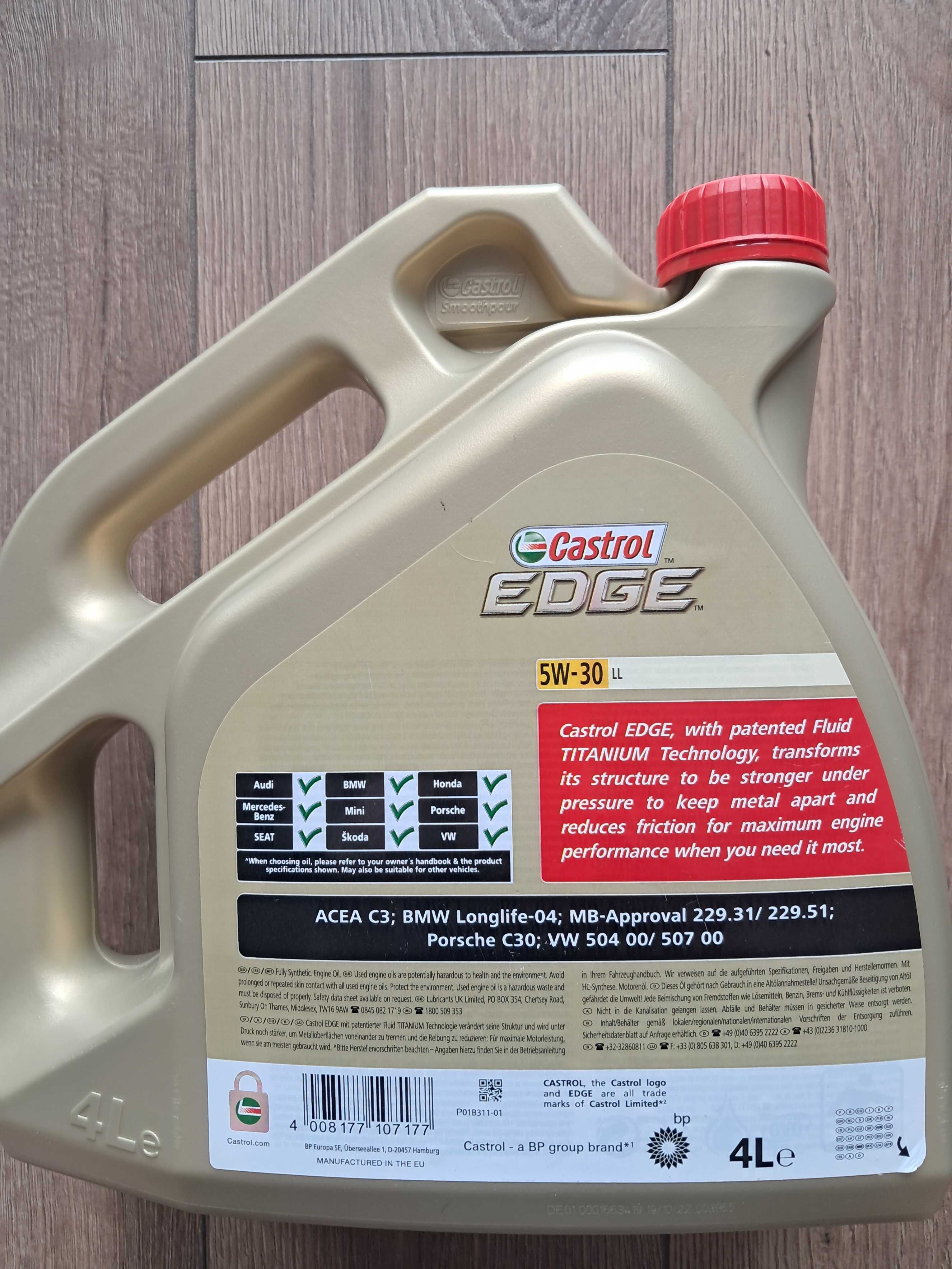 Olej Castrol EDGE TITANIUM LL 5W30 4L