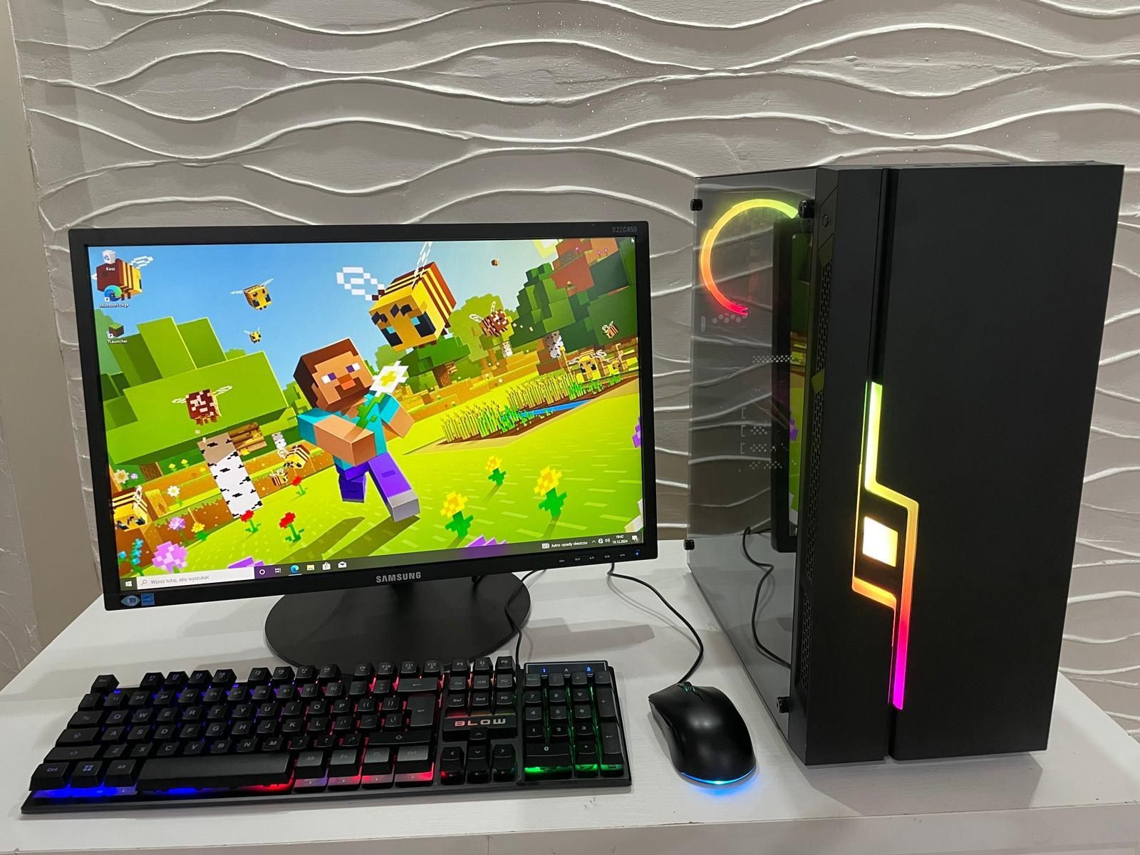 Komputer i5-7500 / GTX 1060 6GB / SSD / HDD / 16 RAM / Monitor / Gamin
