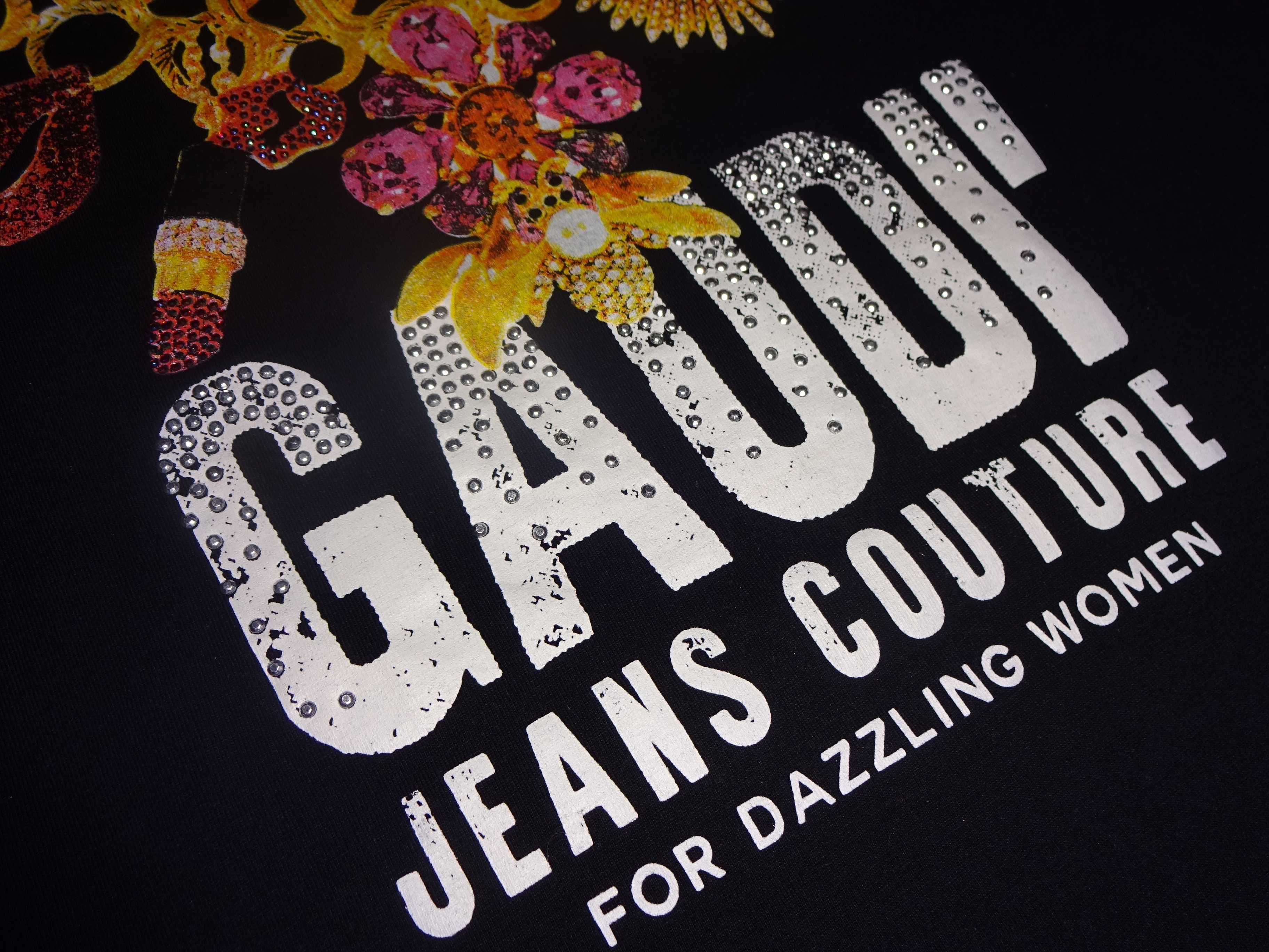 GAUDI Jeans Couture LUX oryg. bluzka koszulka tshirt krótki rękaw M