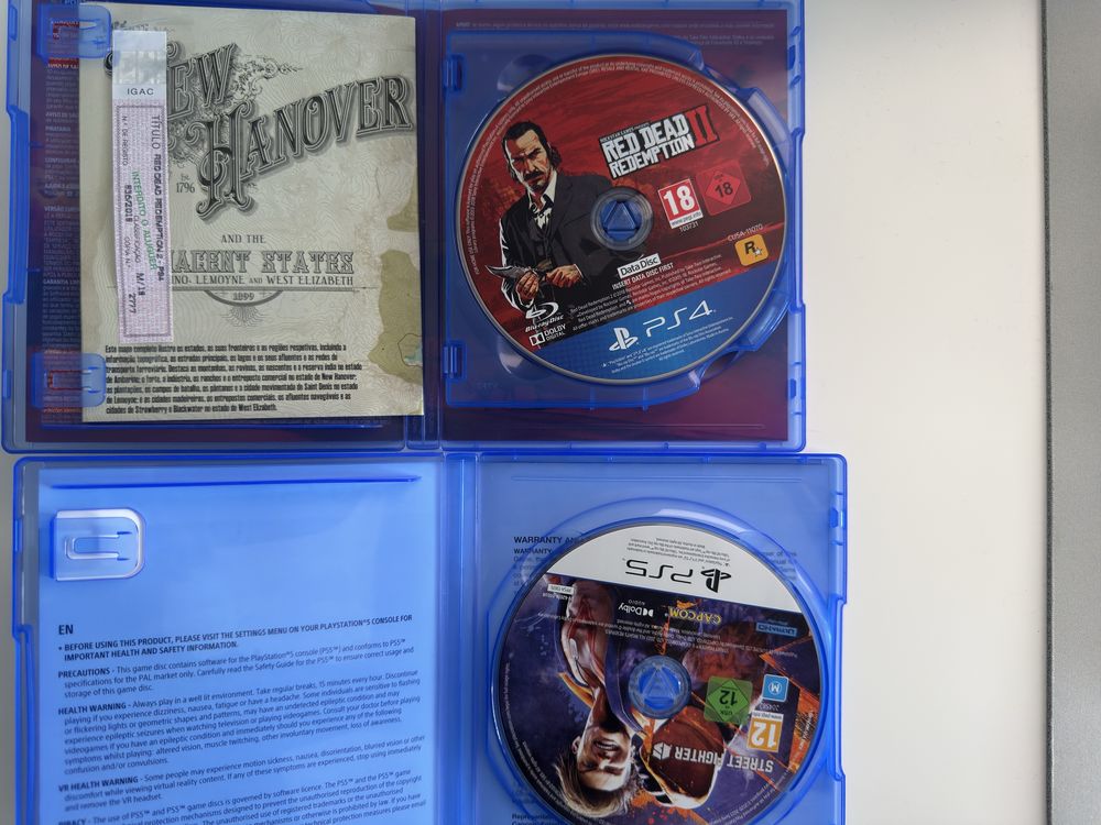 Jogos ps5 rdr 2  e street fighter 6