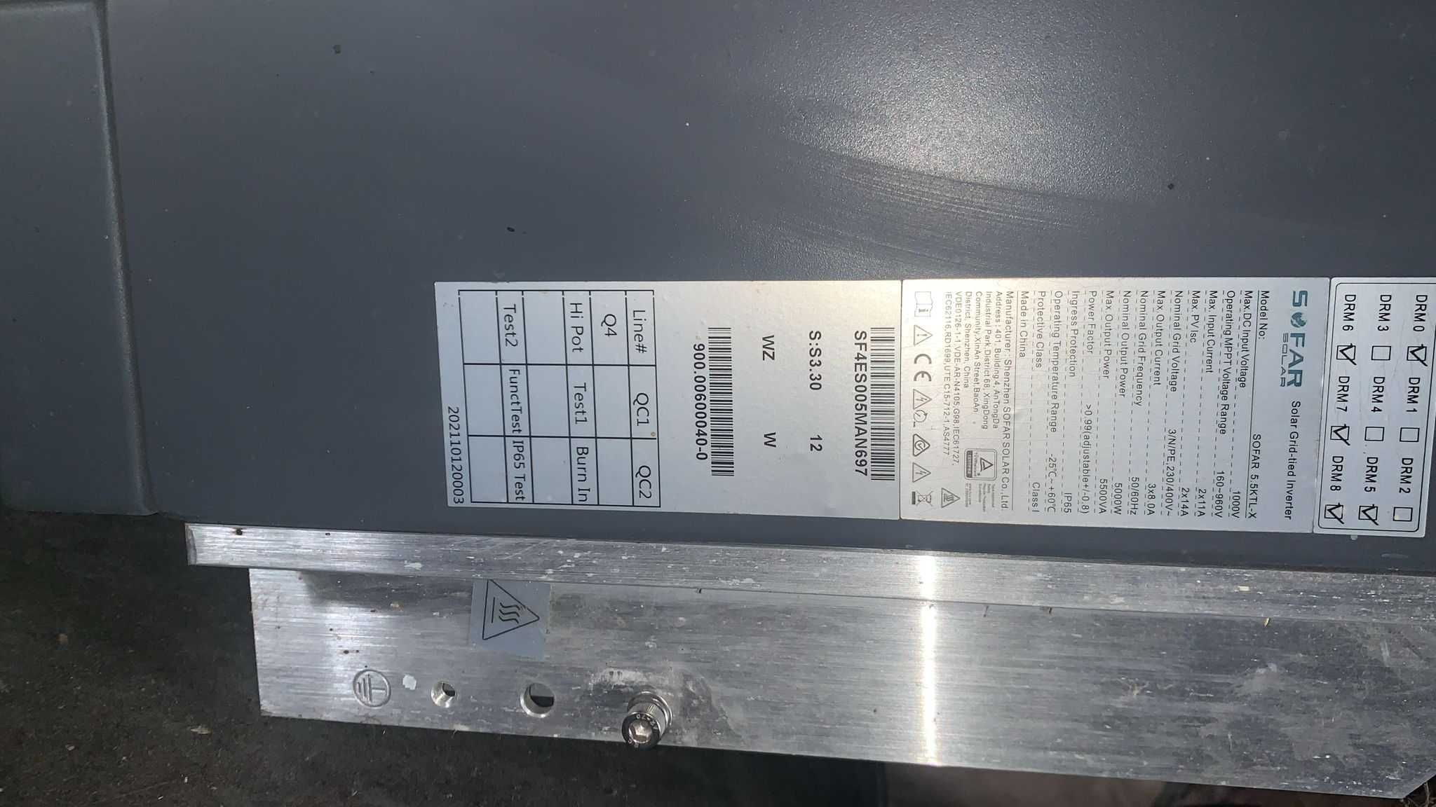 Falownik Inwerter SOFAR 5.5 KTLX G3 5kW trójfazowy