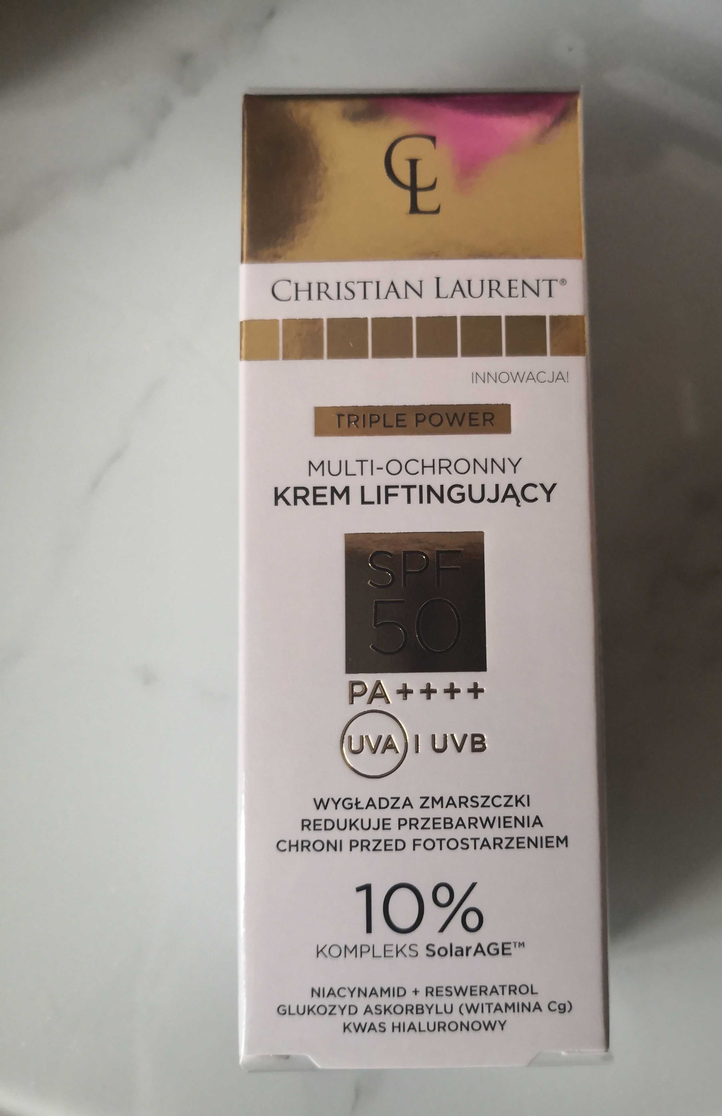 CHRISTIAN LAURENT Triple Power Krem do twarzy liftingujący SPF50, PA