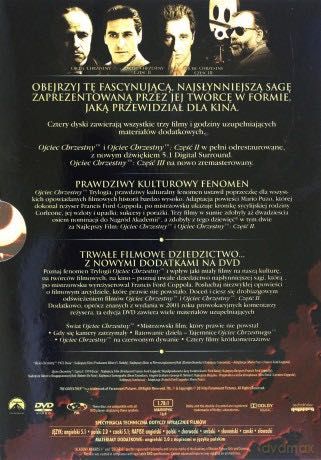 Ojciec Chrzestny 4 DVD Coppola Restoration, polska wersja