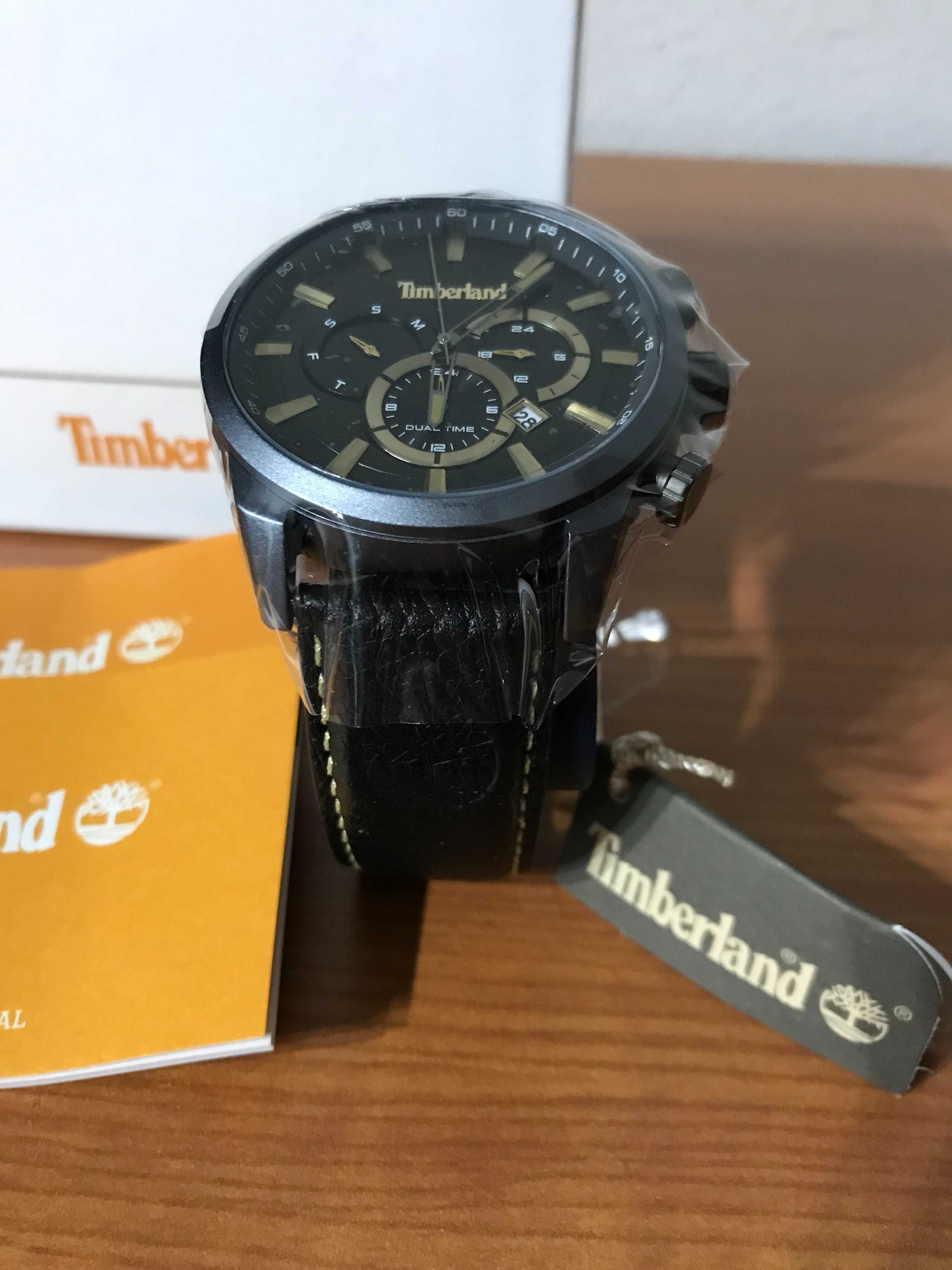 Relógio Timberland Preto & Dourado