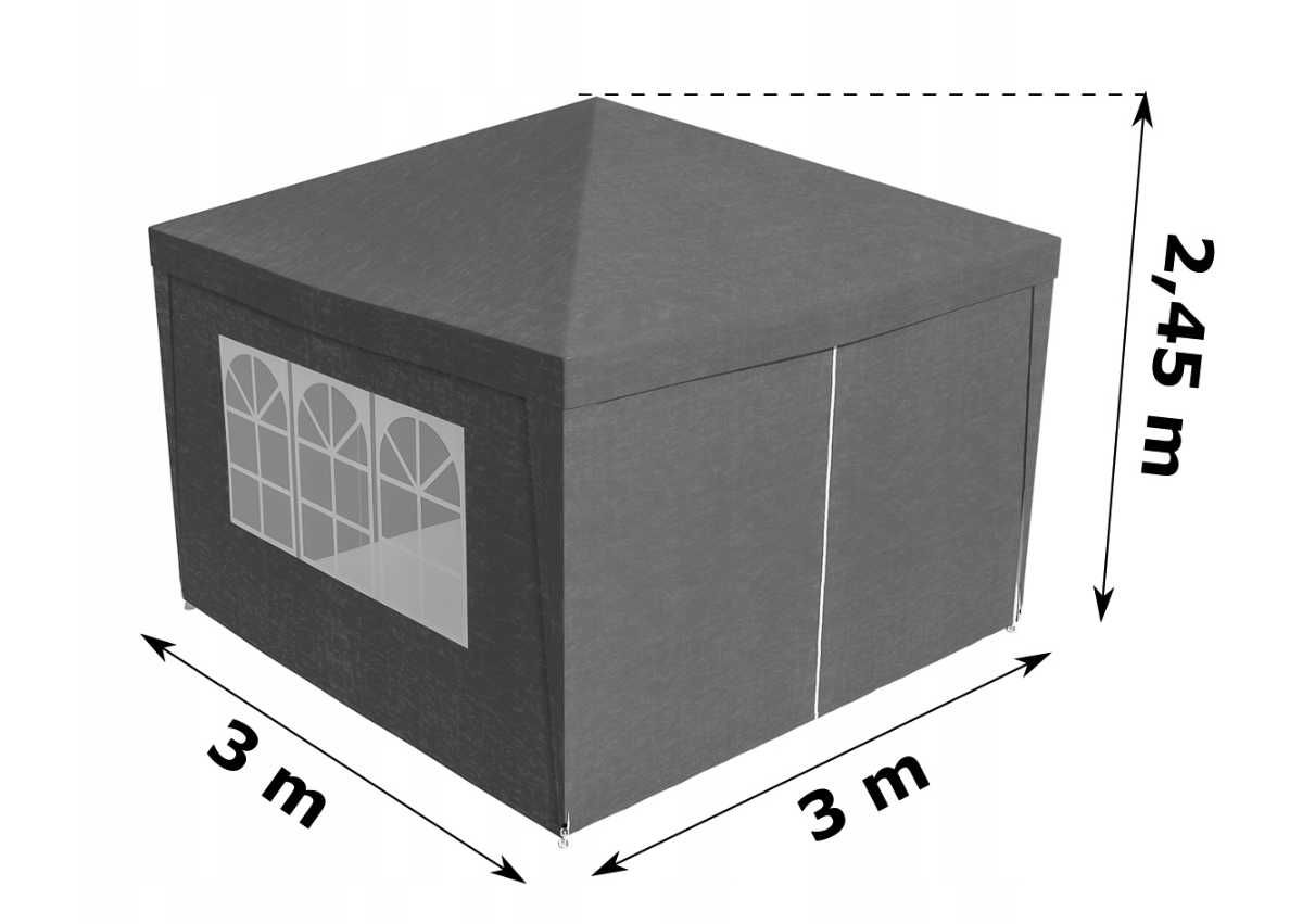 PAWILON NAMIOT OGRODOWY Automatyczny Handlowy 3x3 m Wodoodporny