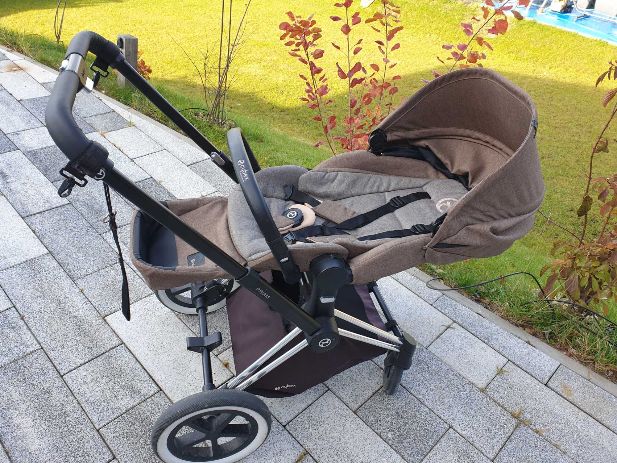 Cybex Priam zestaw 2w1 plus dodatki