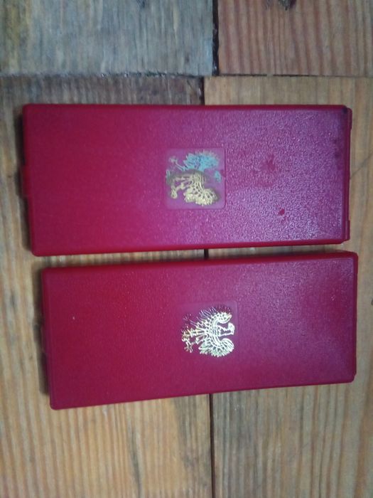 Medal odznaka PRL Manifest PKWN Walka Praca Socjalizm 2 szt.